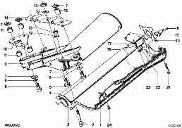 STEERING COLUMN-TUBE/TRIM PANEL diagram for BMW 5 Series E12 520