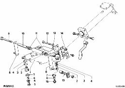 STEERING COLUMN-BEARING SUP./SINGLE PART diagram for BMW 5 Series E12 520