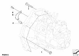 Skrzynia biegów, mocowanie diagram for BMW MINI R50 Cooper