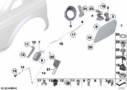 Plnicí klapka diagram for BMW Rolls-Royce Phantom RR1 Phantom