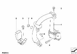 SAFETY BELT REAR diagram for BMW 3 Series E93 335i