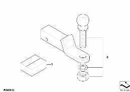 Hak holowniczy diagram for BMW X5 E70 4.8i