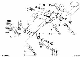 STEERING COLUMN-BEARING SUP./SINGLE PART diagram for BMW 5 Series E28 M535i