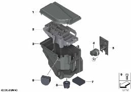 CONTROL UNIT BOX diagram for BMW X5 E53 4.8is