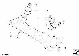 GEARBOX SUSPENSION diagram for BMW 3 Series E46 318i