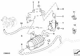 Unterdrucksteuerung-Abgasturbolader diagram for BMW X3 E83 2.0d