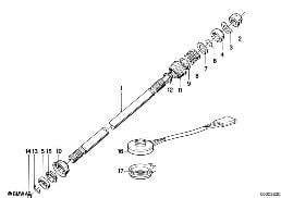 STEER.COL.-STEER. SPIN. UPPER diagram for BMW 3 Series E30 325i