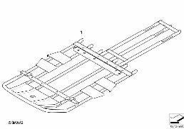 Barre anti-encastrement diagram for BMW X3 E83 LCI 2.0d