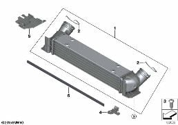 CHARGE-AIR COOLING diagram for BMW 1 Series E82 123d