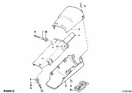 STEERING COLUMN-TUBE/TRIM PANEL diagram for BMW 3 Series E30 325i