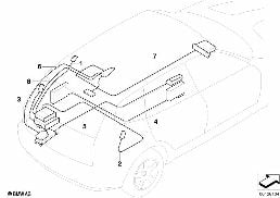 Cabo para antena diagram for BMW X3 E83 2.0i
