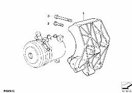 CLIMATE COMPRESSOR SUPPORTING BRACKET diagram for BMW 3 Series E36 M3