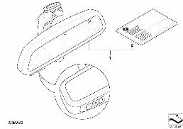 Télécommande/boussole dans rétro intér. diagram for BMW 5 Series E39 525td