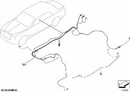 Kabelový svazek, zadní klimatizace diagram for BMW Rolls-Royce Phantom RR1 Phantom