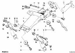 Lenksäule verstellbar/Einzelteile diagram for BMW 7 Series E32 750iL