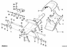 STEERING COLUMN-BEARING SUP./SINGLE PART