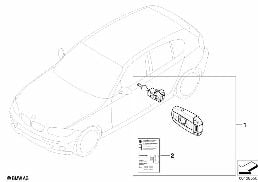 MASTER KEY LOCKING diagram for BMW 1 Series E81 116d