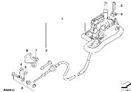 AUTOM.TRANSMISS.STEPTRONIC SHIFT PARTS diagram for BMW 3 Series E46 318i