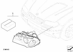 Kit de montage lumiere xenon diagram for BMW X3 E83 LCI 2.0d