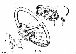 STEERING WHEEL diagram for BMW 3 Series E21 320i