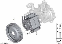 POWER STEERING PUMP diagram for BMW 3 Series E93 LCI 320i