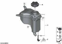 EXPANSION TANK diagram for BMW 3 Series E93 320i