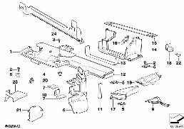 Luftführung diagram for BMW 3 Series E36 318ti