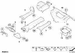 隔熱 diagram for BMW MINI Cabrio R52 Cooper
