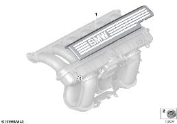 MOUNTING PARTS F INTAKE MANIFOLD SYSTEM diagram for BMW 3 Series E92 LCI 330i