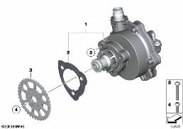VACUUM PUMP diagram for BMW 3 Series E92 LCI 330i