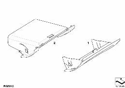 Oddments tray diagram for BMW 3 Series E46 316ti