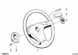 Kierownica sportowa diagram for BMW 7 Series E23 733i