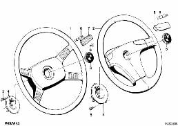STEERING WHEEL diagram for BMW 3 Series E30 325i