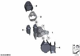 B+ TERMINAL POINT, ENGINE COMPARTMENT diagram for BMW 3 Series E90 318d