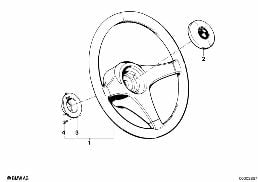 SPORTS STEERING WHEEL diagram for BMW 3 Series E30 325i