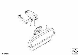 INTERIOR MIRROR diagram for BMW 5 Series E60 LCI 523Li