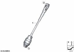 STEER.COL.-LOWER JOINT ASSY diagram for BMW 3 Series E92 LCI 325xi