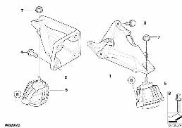 Motoraufhängung diagram for BMW 1 Series E87 120d