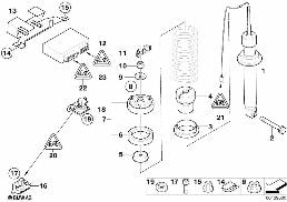 Pr.jedn.zad. el.říz.tlum./říd.jed./čidlo diagram for BMW 5 Series E60 M5