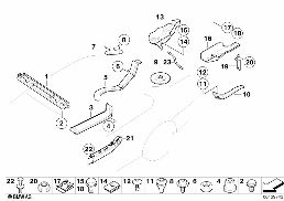 Różne elementy nadwozia diagram for BMW 7 Series E65 745i