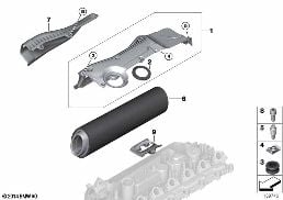 흡기 사일런서/필터 diagram for BMW X5 E70 3.0d
