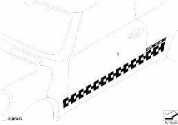Folia Challenge diagram for BMW MINI R50 Cooper