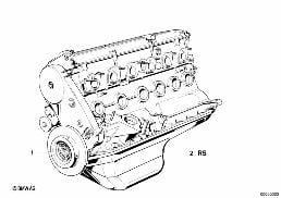 Moteur diagram for BMW 3 Series E30 320i