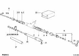 Varillaje de la direccion/barras de acop diagram for BMW 3 Series E36 316i