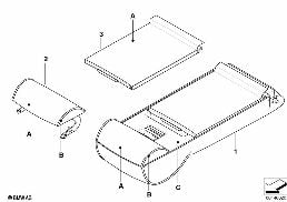 Acc.ind.syst.charg.obj.longs siège base diagram for BMW 5 Series E60 525i