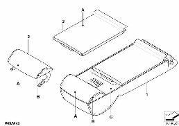Acc.ind.syst.charg.obj.longs siège sport diagram for BMW 5 Series E60 525i