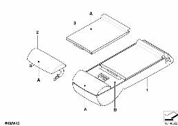 Acc.ind.syst.charg.obj.longs siège conf. diagram for BMW 5 Series E60 525i