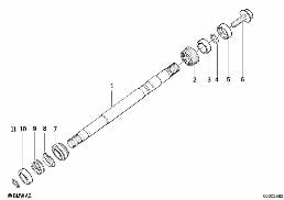 STEER.COL.-STEER. SPIN. UPPER diagram for BMW 3 Series E36 M3