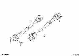 STEER.COL.-LOWER JOINT ASSY diagram for BMW 3 Series E36 318i