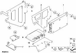 SINGLE PARTS SA 633, TRUNK diagram for BMW 3 Series E46 318Ci